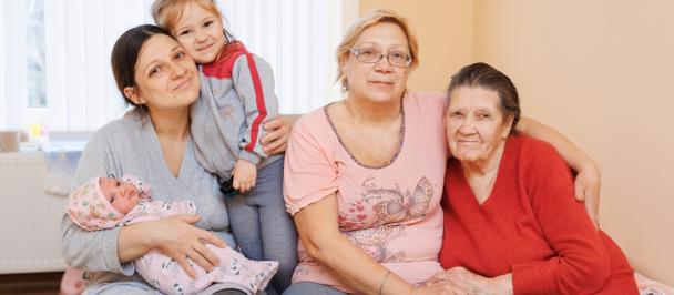 Four generations of women from the same family from Odessa have found shelter in Gagauzia, Moldova